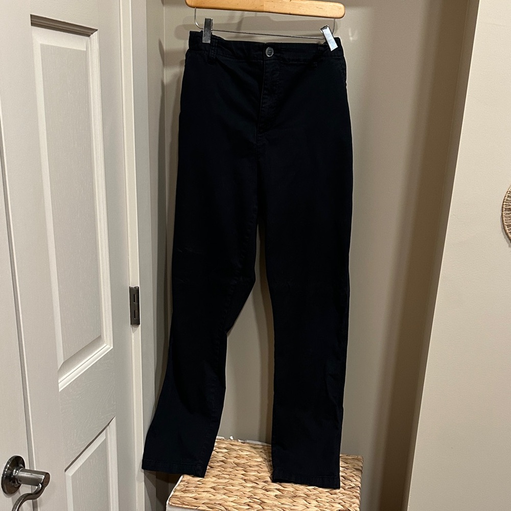 Old Navy relaxed black chinos Elastic-Waist Pants Sz large tall
